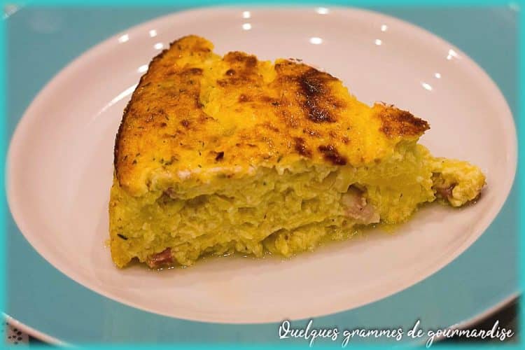 recette de quiche sans pâte à la courge spaghetti