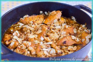 recette de tajine de poulet aux amandes