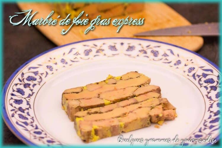 Foie gras marbré au pain d'épices