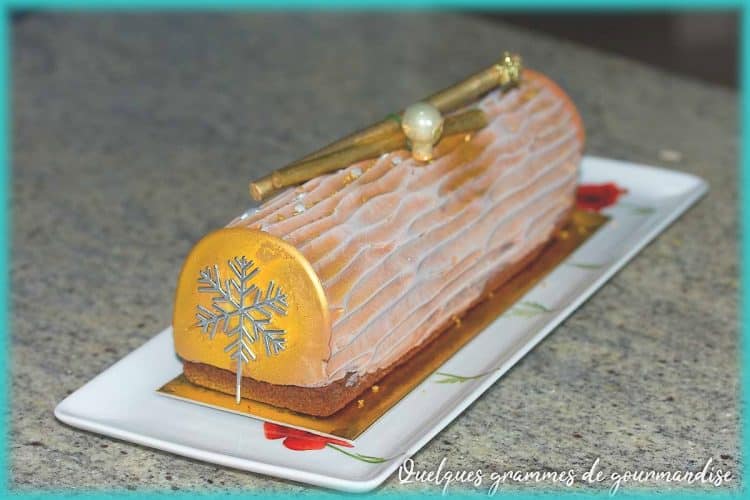 recette de bûche chocolat crème brûlée