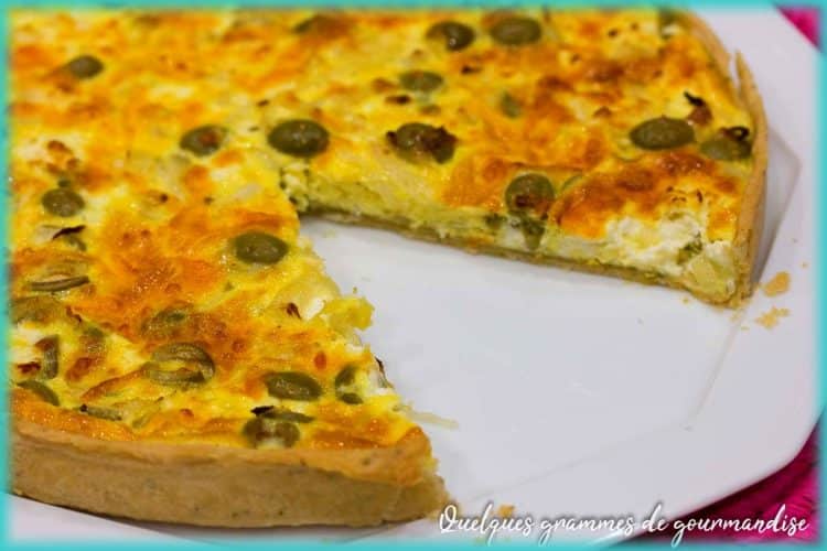 recette de quiche feta olives