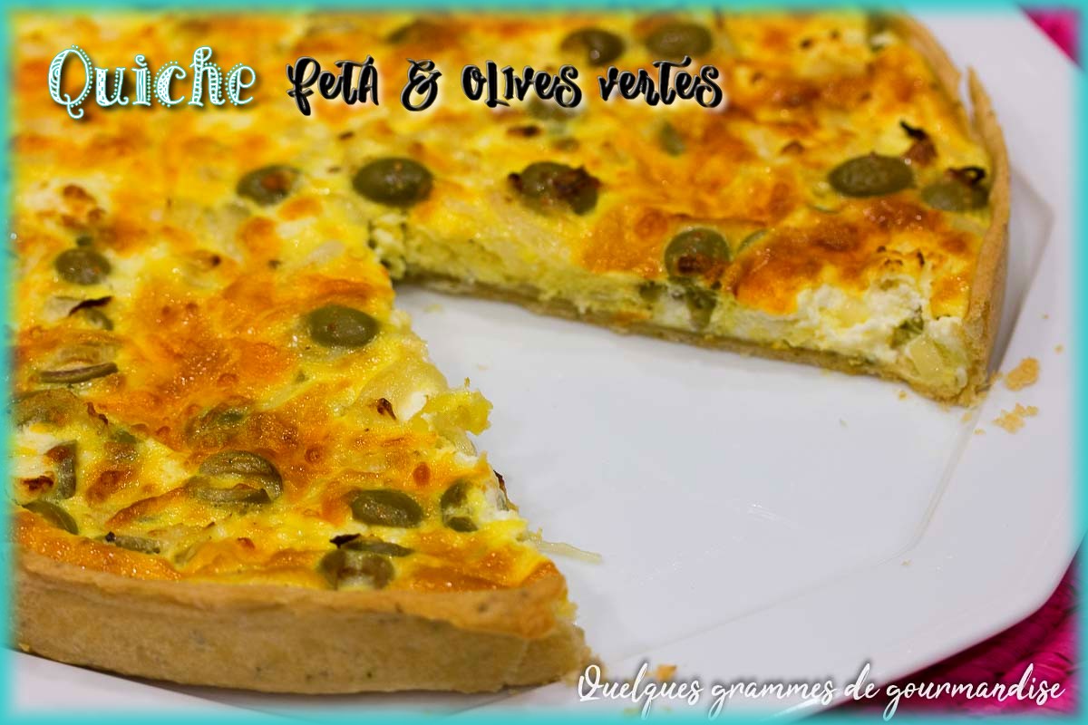 Quiche feta olives