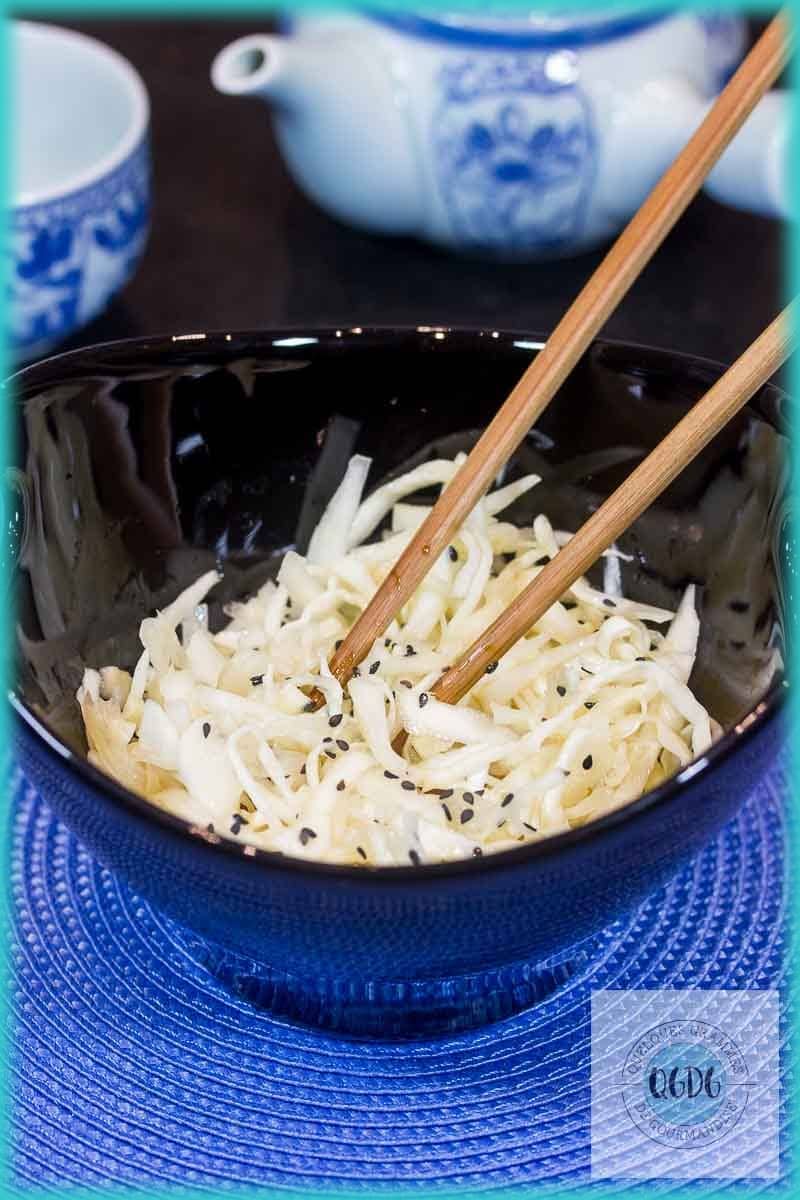 Salade de chou blanc à la japonaise