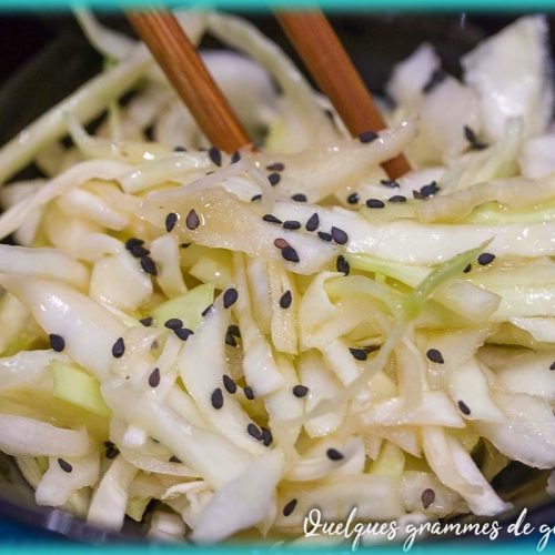 recette de salade de chou à la japonaise