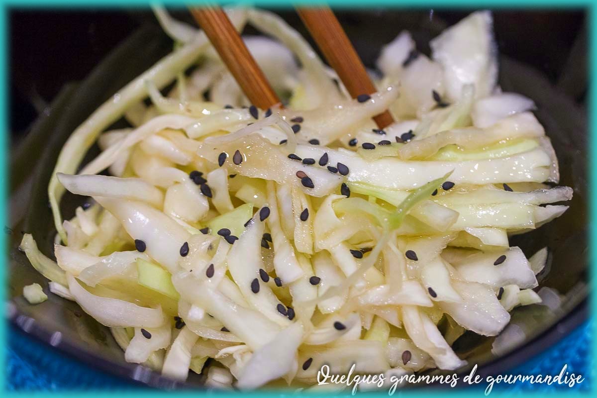 recette de salade de chou à la japonaise