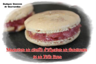 macaron au confit d'oignons au foie gras