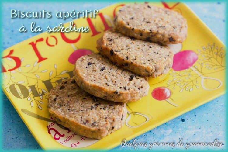 Biscuits apéritif sardine olives