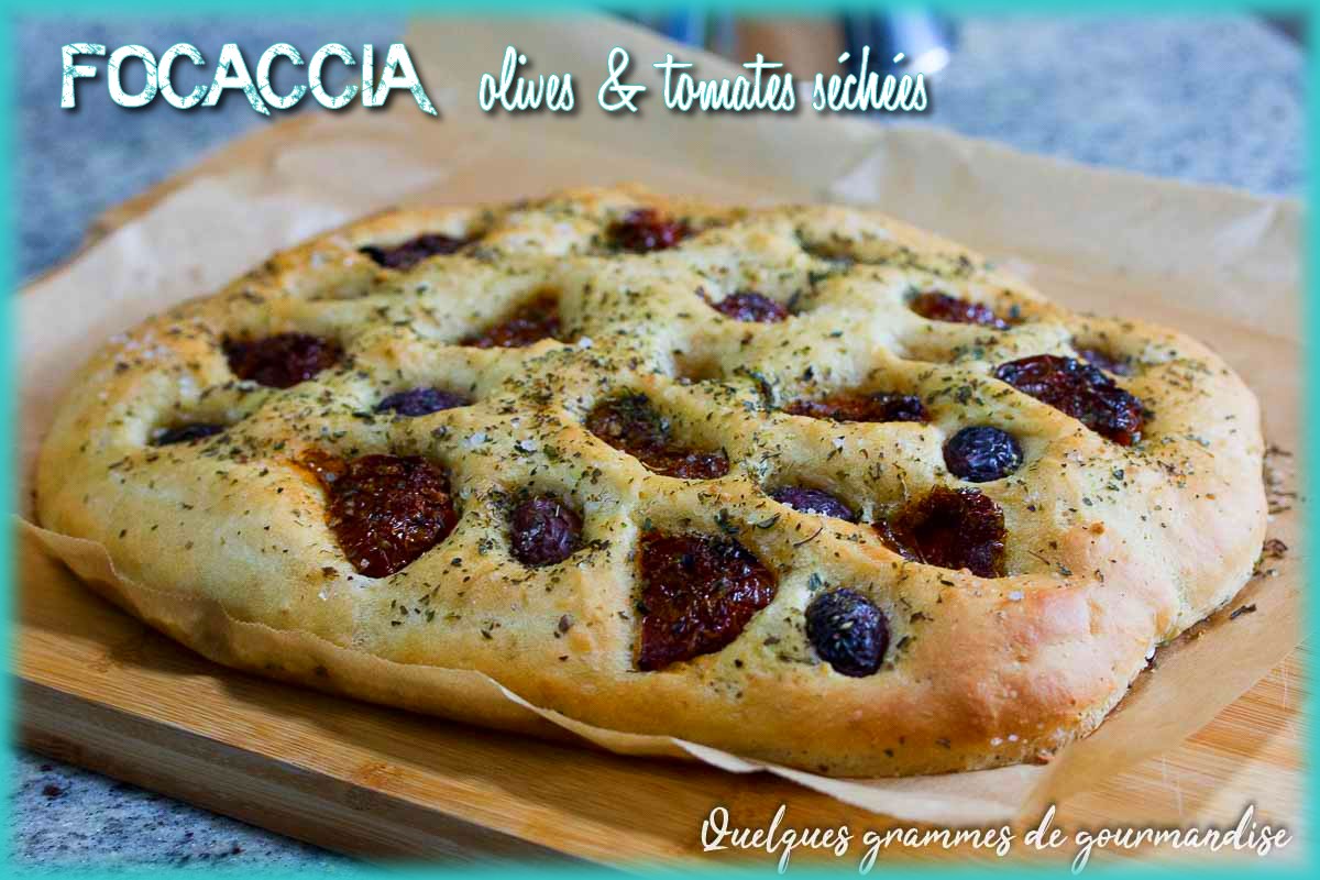 focaccia olives tomates