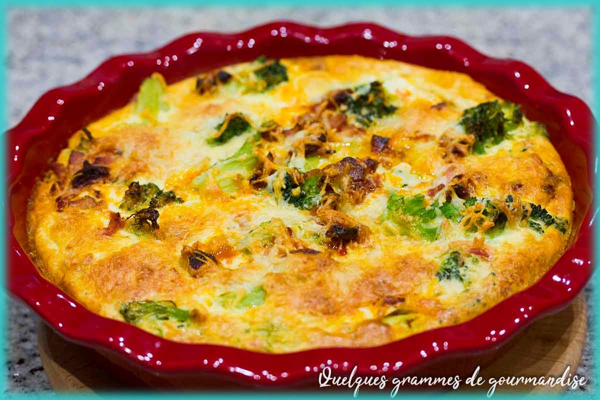 recette de quiche sans pâte aux brocolis