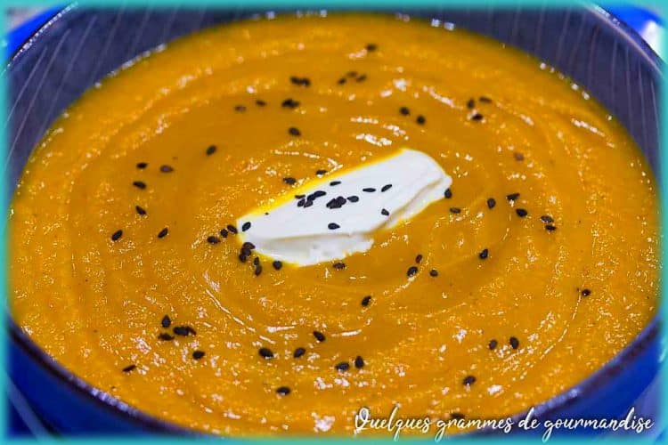 recette de velouté de courge shiatsu rôtie