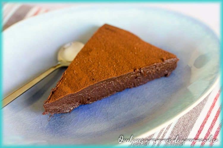 recette de fondant au chocolat sans oeuf