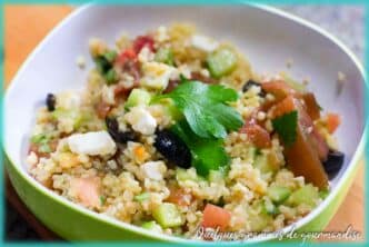 recette de salade de boulgour à la feta