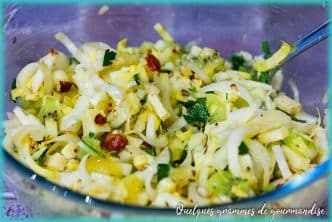 recette de salade d' endives aux kiwis