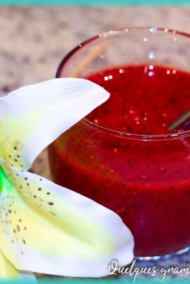 Cocktail aux fruits rouges
