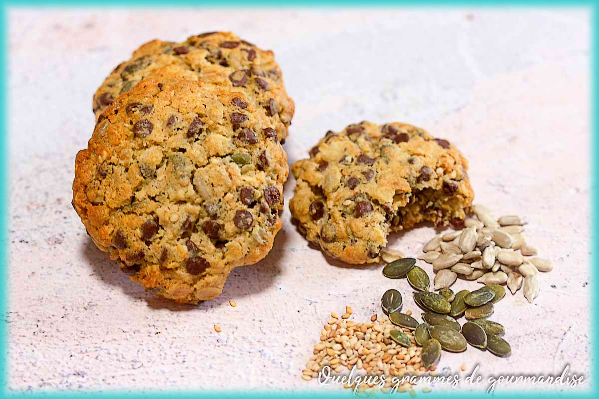 Cookies aux graines et chocolat