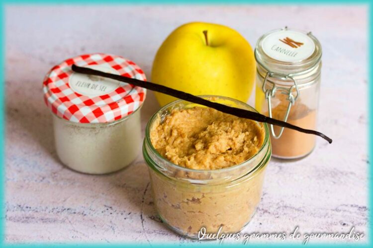 recette de beurre de pomme à la purée d'amande