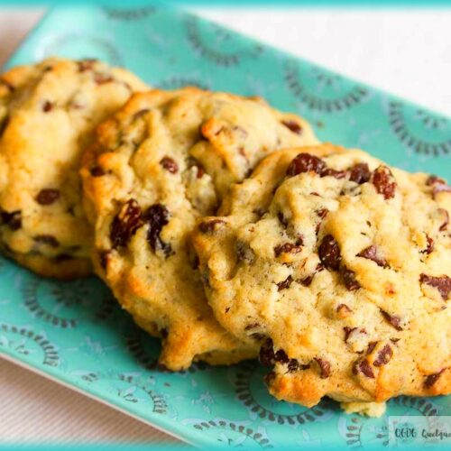 recette de cookies rhum raisin