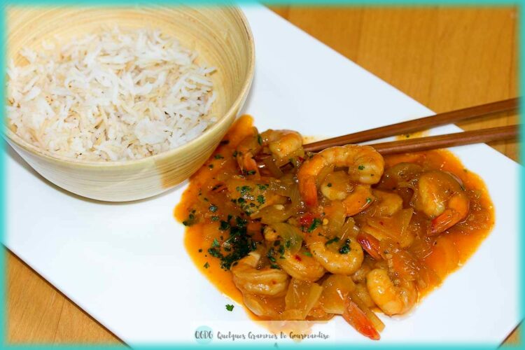 recette de crevettes sauce piquante