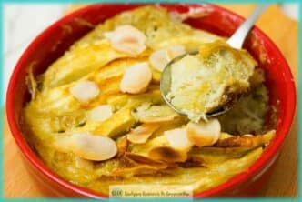 recette de gratin de pommes crème de coco