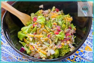 recette de salade de brocoli au cheddar