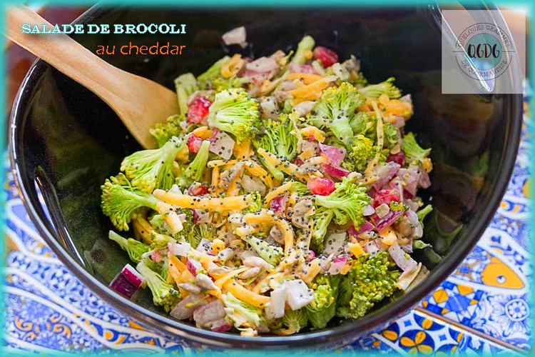 Salade de brocoli au cheddar