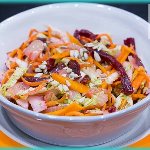 recette de salade de chou chinois aux légumes