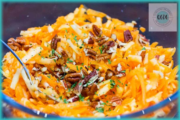 recette de carottes râpées à la pomme