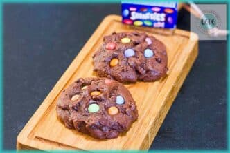 recette de cookies chocolat Smarties