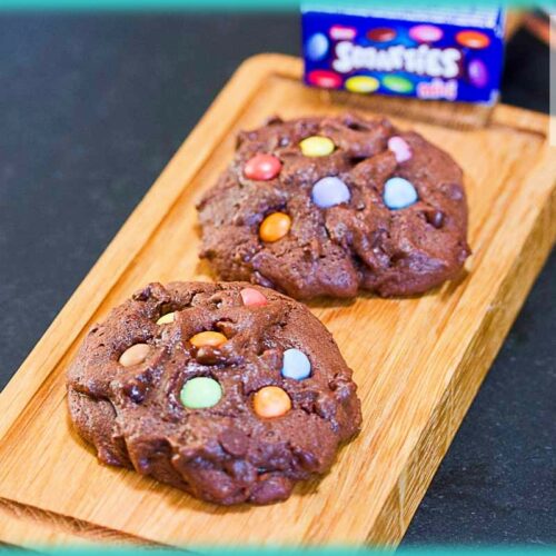 recette de cookies chocolat Smarties