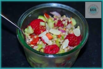 recette de taboulé de sarrasin aux framboises