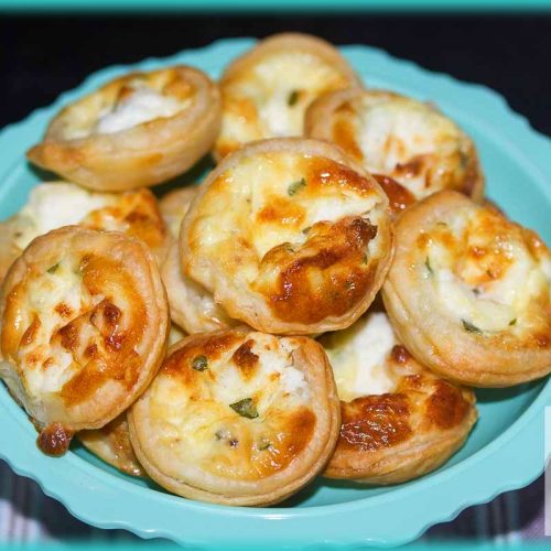 Recette de tartelettes chèvre menthe