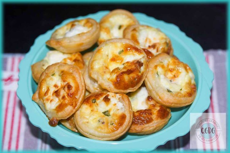 Recette de tartelettes chèvre menthe