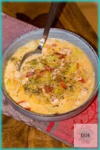 Soupe de saumon aux légumes
