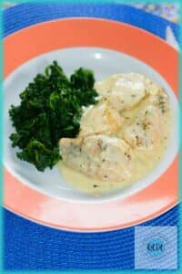 Poulet sauce à la raclette