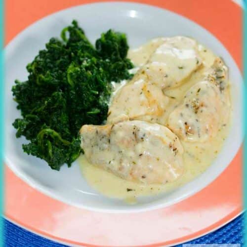Poulet sauce à la raclette
