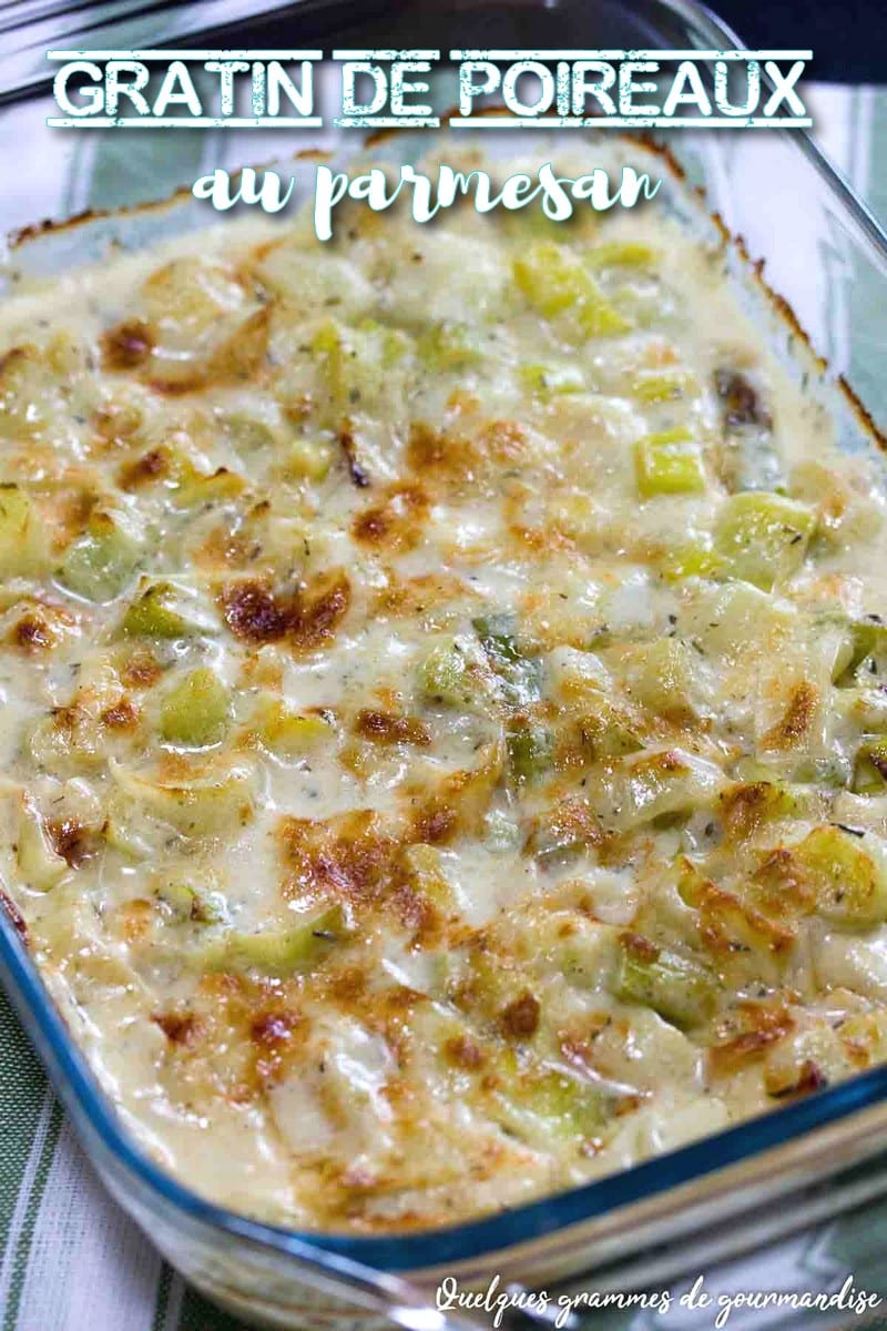 Gratin de poireaux au parmesan