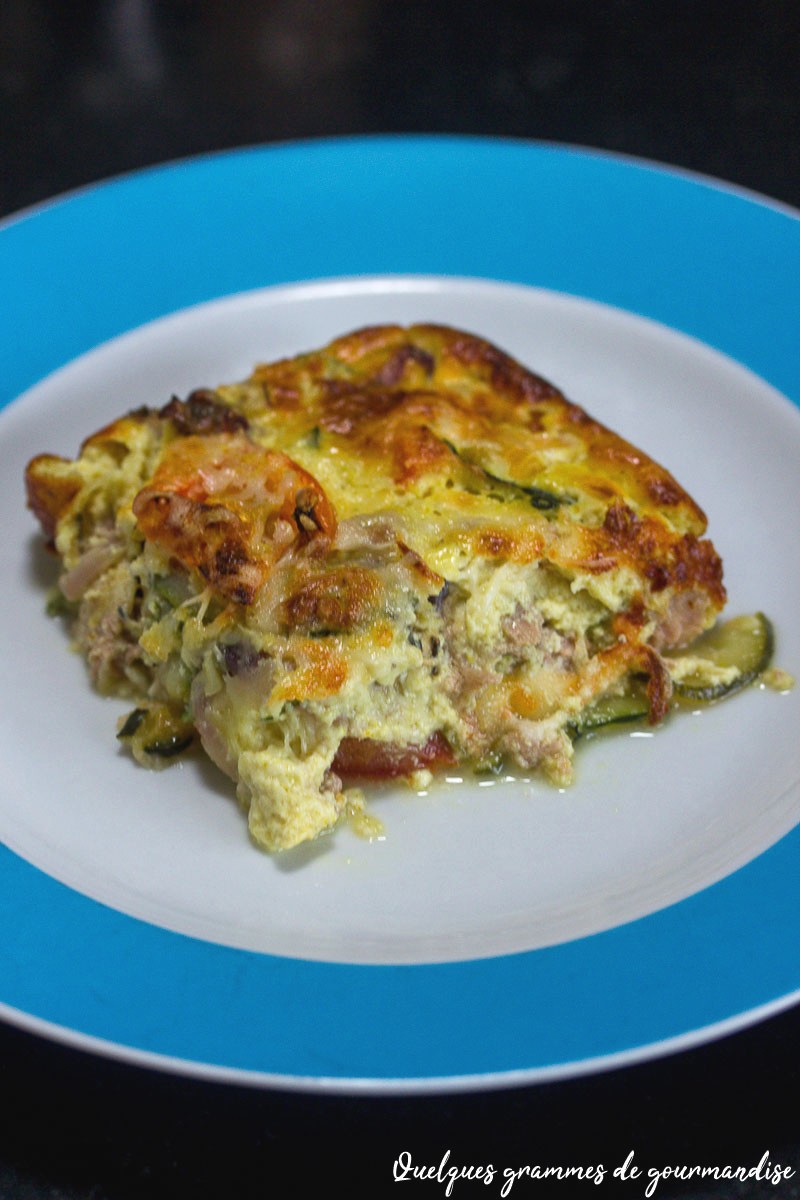 Gratin de courgette au thon