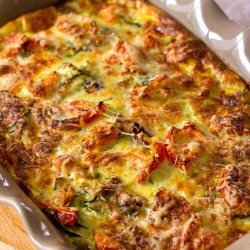 Gratin de courgette au thon