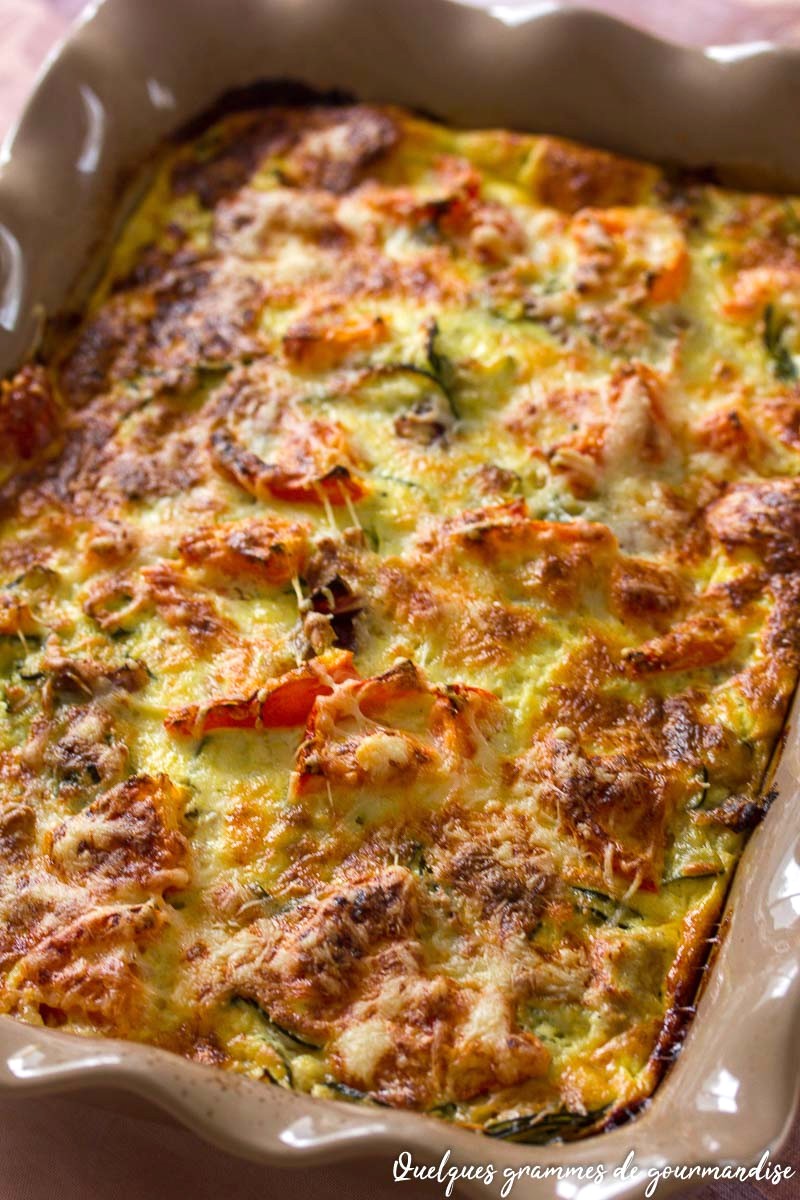 Gratin de courgette au thon