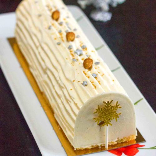 Bûche vanille citron