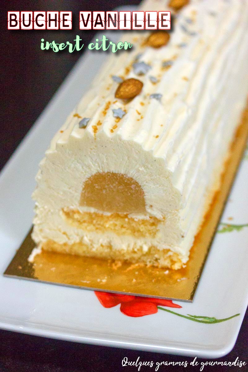 Bûche vanille citron