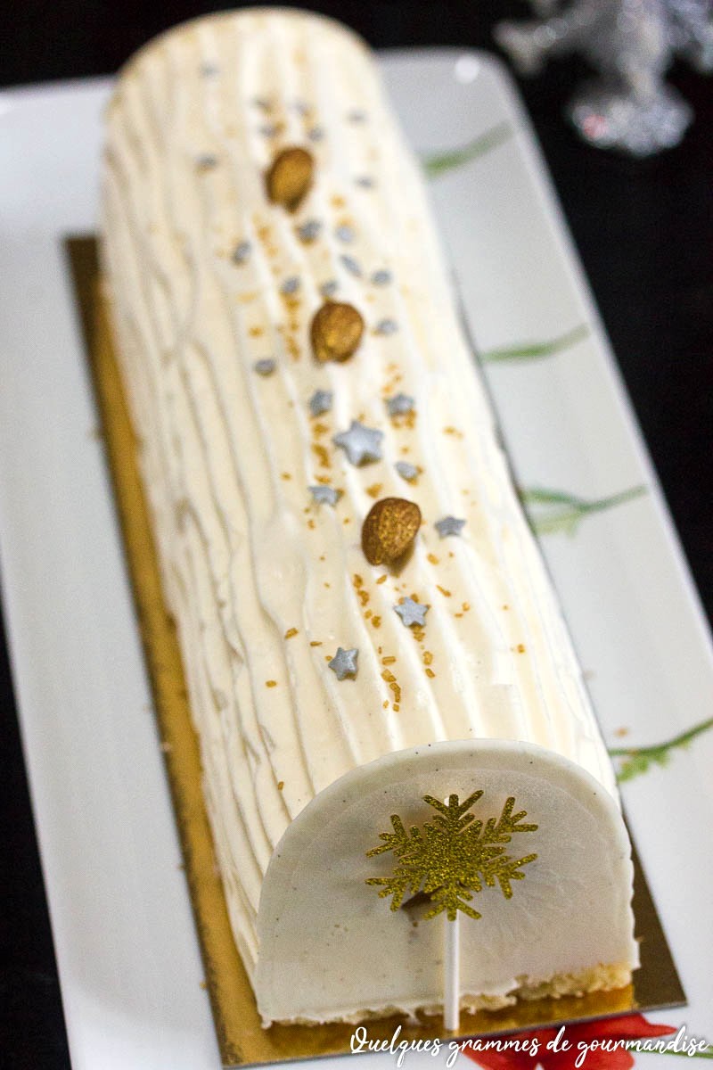 Bûche vanille citron