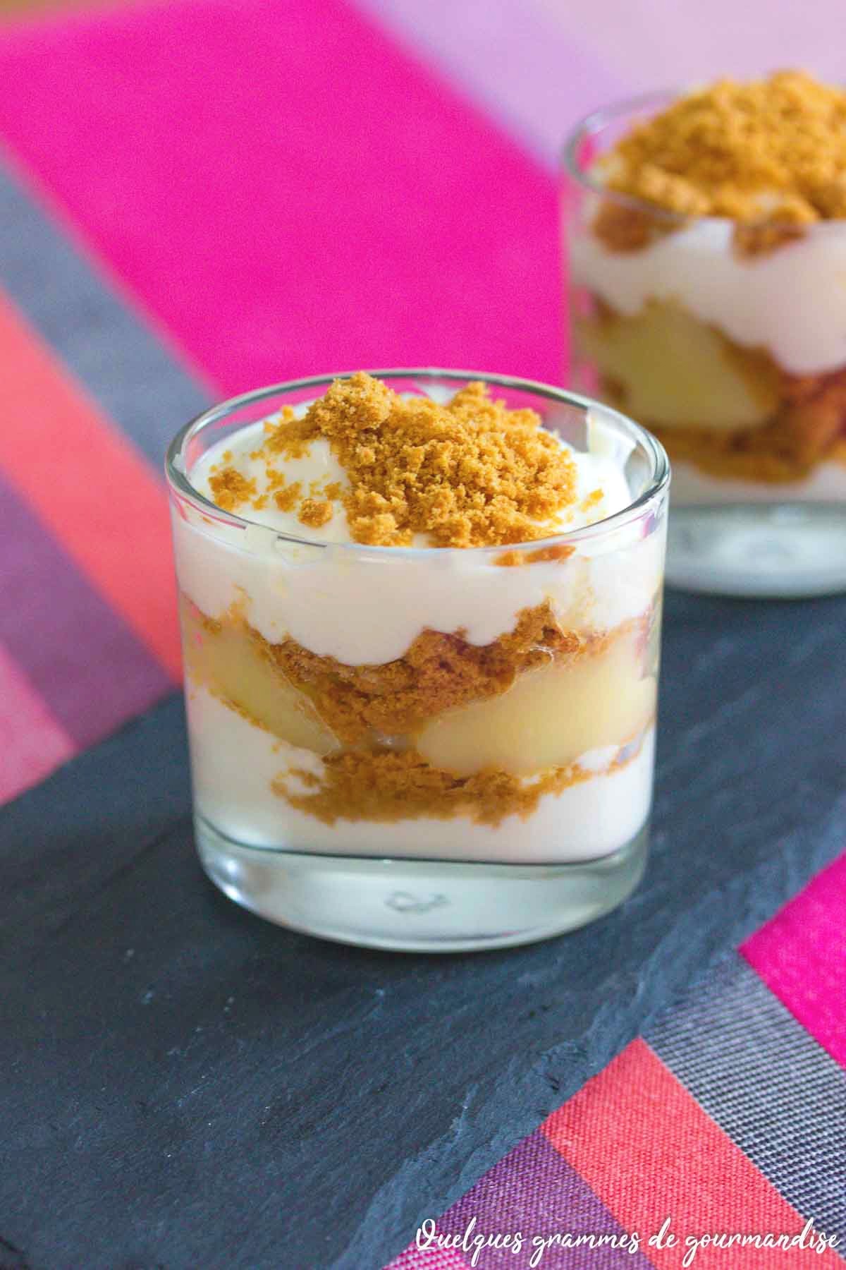Verrines citron spéculoos