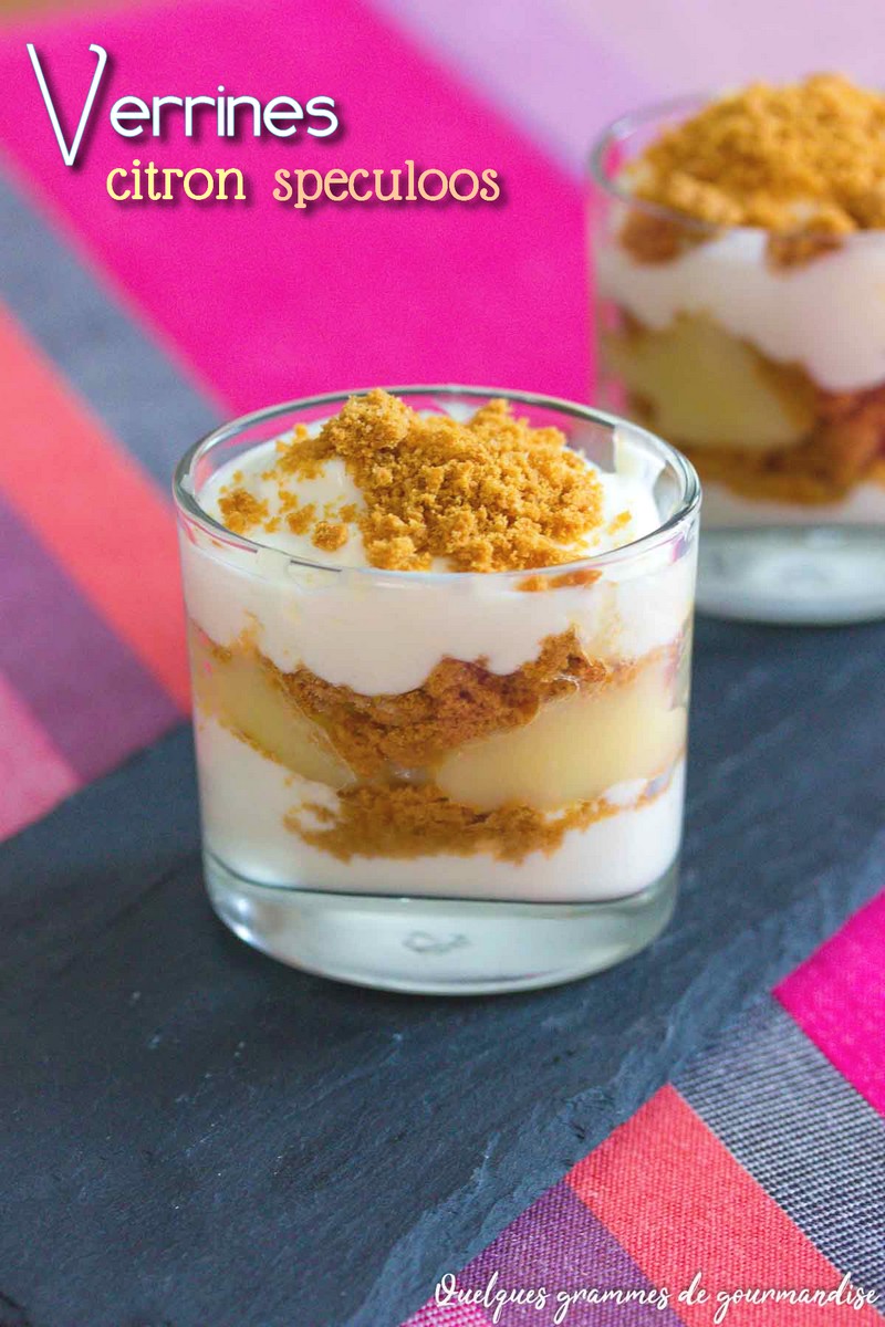 Verrines citron spéculoos
