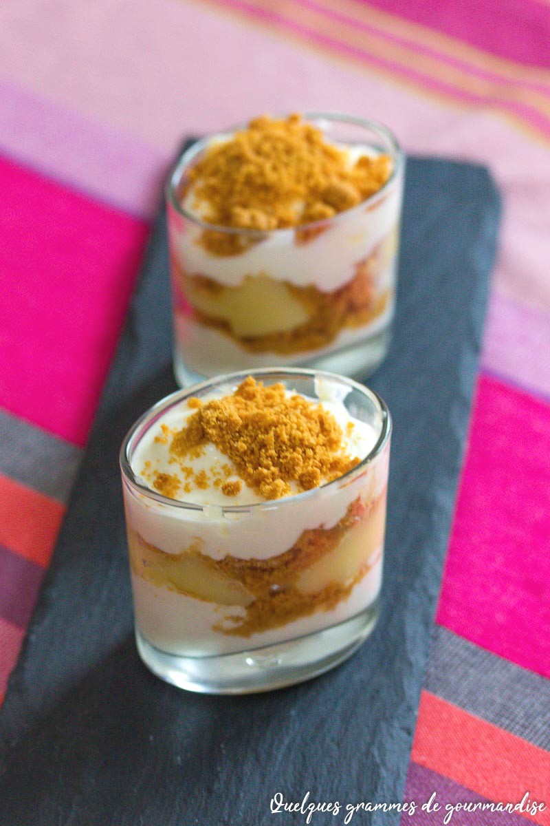 Verrines citron spéculoos