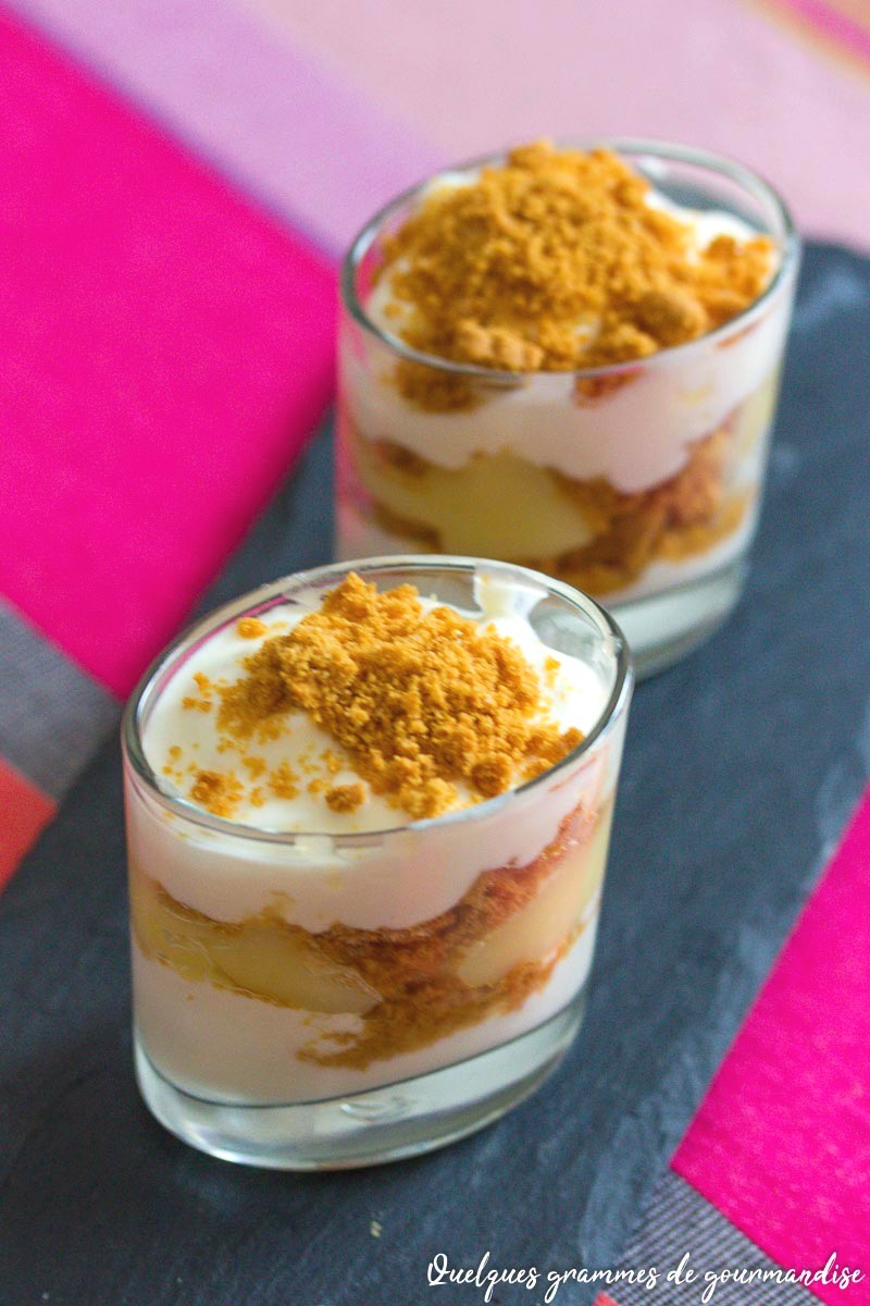 Verrines citron spéculoos