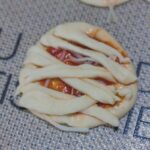 Mini pizza momie pour Halloween