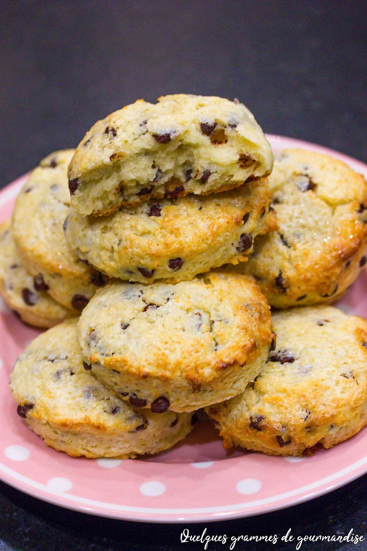 Scones aux pépites de chocolat