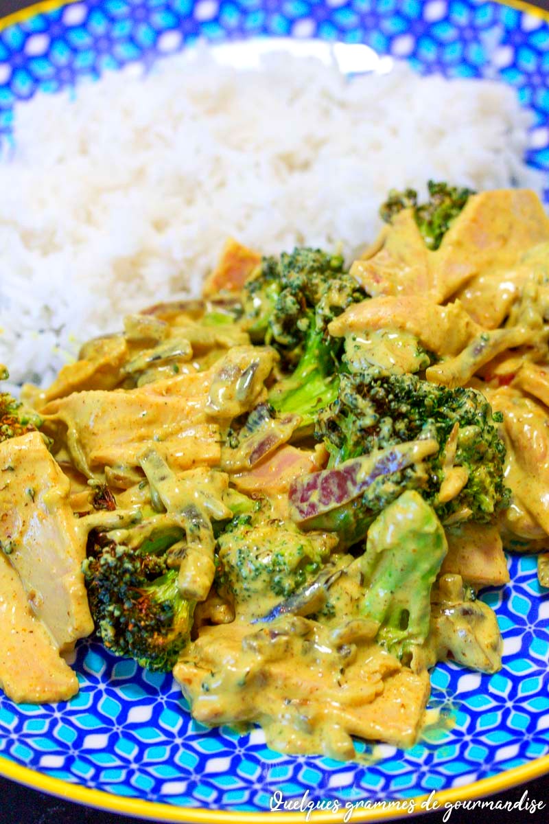 Curry de brocoli au lait de coco