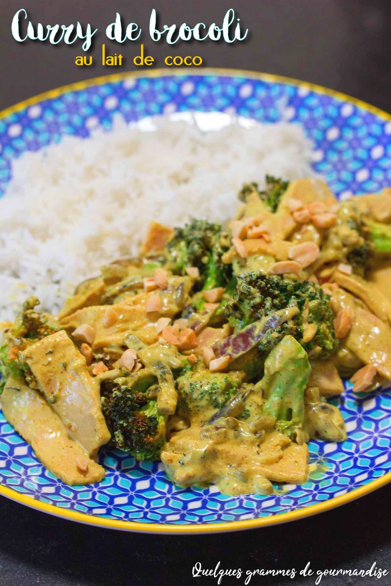 Curry de brocoli au lait de coco